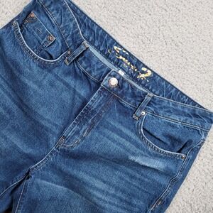 Seven7 Marilyn‎ Boyfriend Jeans Womens Size 10 Distressed Raw Hem Denim
